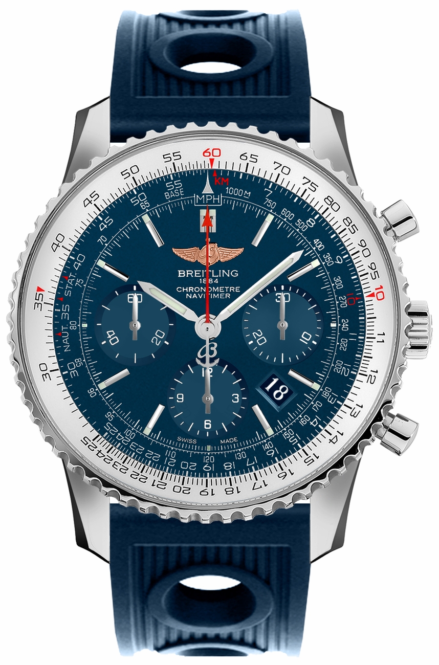 Breitling Navitimer Self winding Automatic Chronometer Blue Mens Watch AB012721-C889-205S 