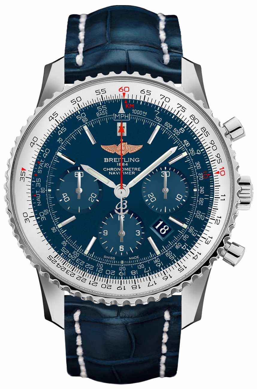 Breitling Navitimer Self winding Automatic Chronometer Blue Mens Watch AB012721-C889-746P 