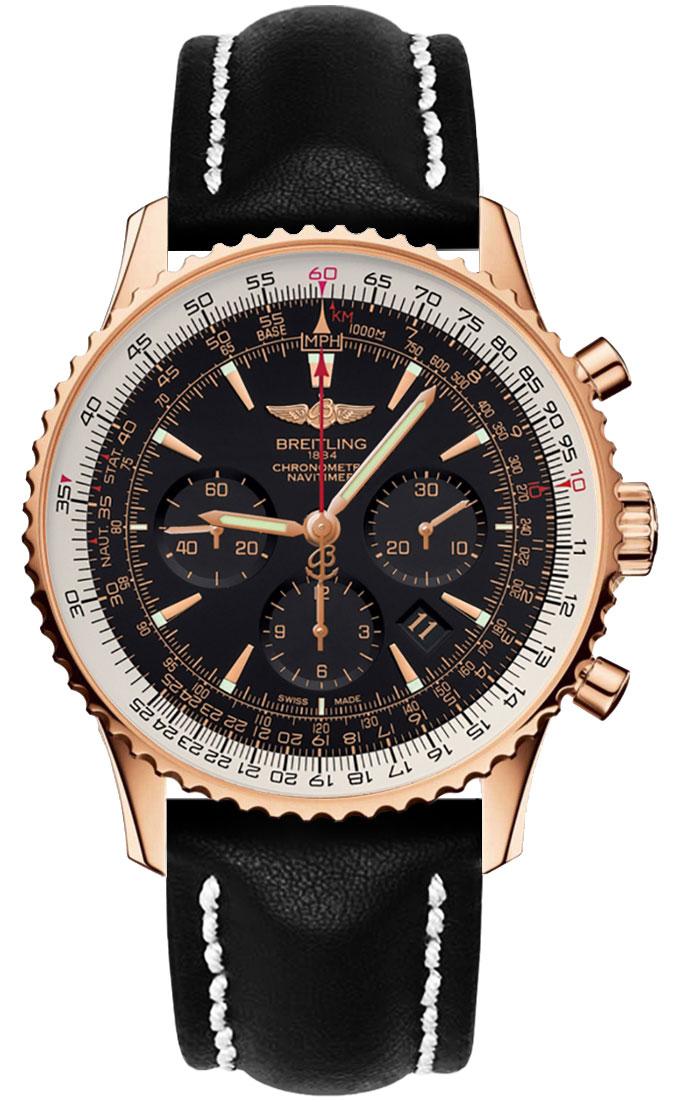 Breitling Navitimer Self winding Automatic Chronometer Black Mens Watch RB0127E6-BF16-441X 