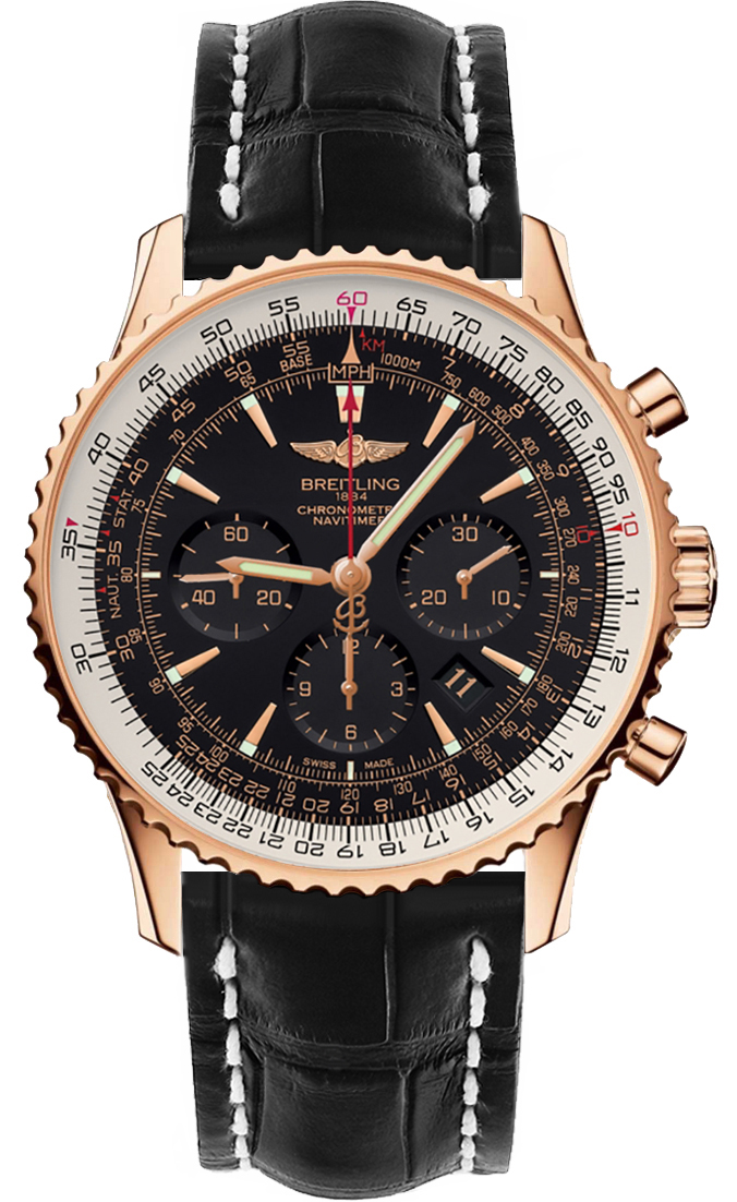 Breitling Navitimer Self winding Automatic Black Mens Watch RB0127E6-BF16-760P 