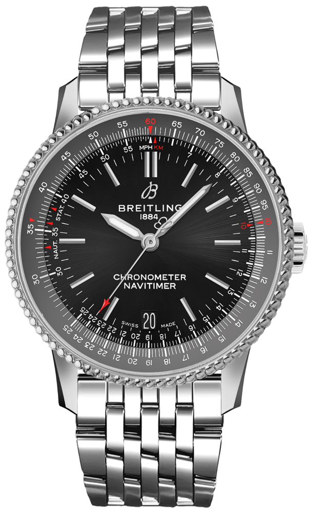 Breitling Navitimer Self winding Automatic Chronometer Black Mens Watch A17325241B1A1 