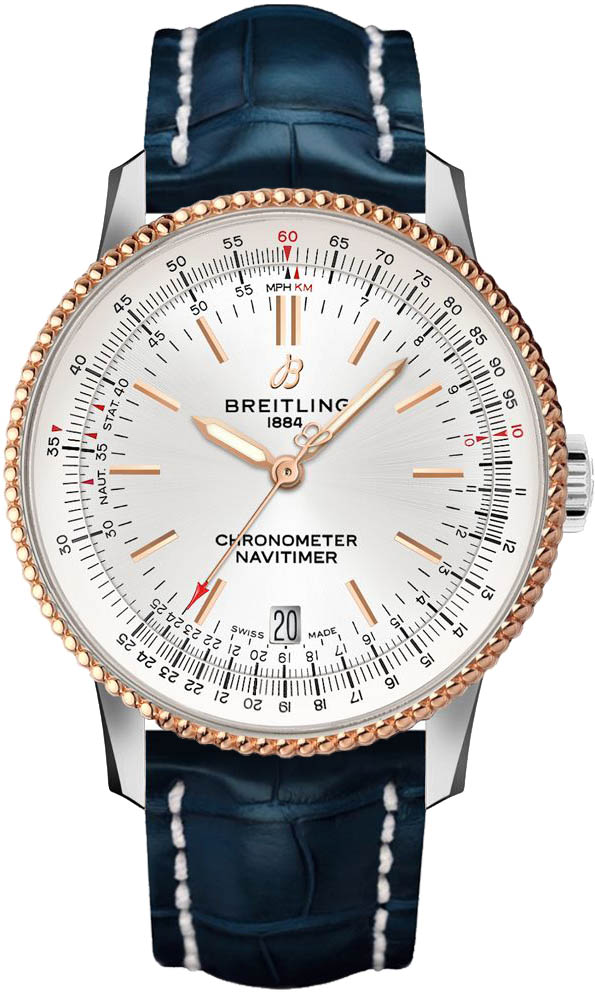 Breitling Navitimer Self winding Automatic Silver Mens Watch U1732521-G841-719P 