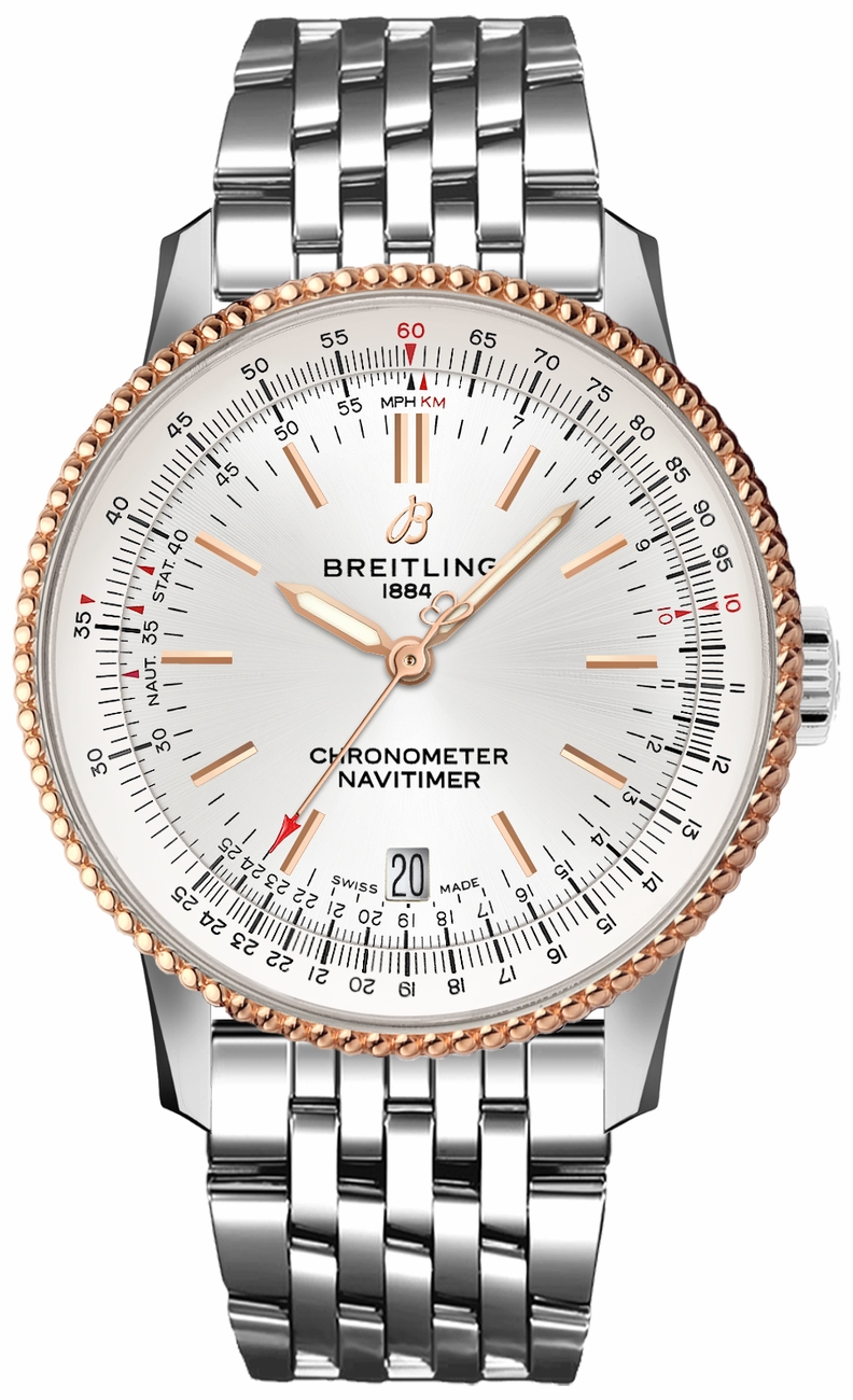 Breitling Navitimer Self winding Automatic Silver Mens Watch U17325211G1A1 
