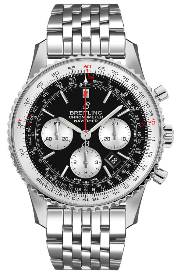 Breitling Navitimer Self winding Automatic Black Mens Watch AB0121211B1A1 