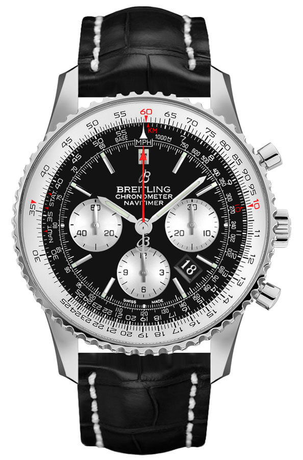 Breitling Navitimer Self winding Automatic Black Mens Watch AB0121211B1P1 