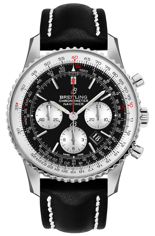 Breitling Navitimer Self winding Automatic Black Mens Watch AB0121211B1X1 