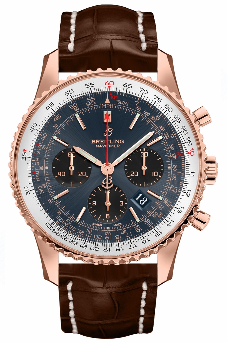 Breitling Navitimer Self winding Automatic Chronometer Blue Mens Watch RB0121211C1P2 