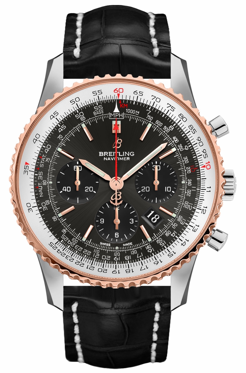 Breitling Navitimer Self winding Automatic Grey Mens Watch UB0121211F1P1 