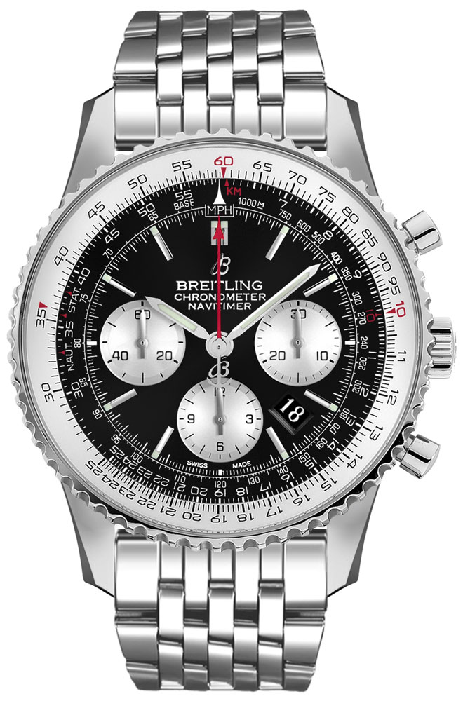 Breitling Navitimer Self winding Automatic Black Mens Watch AB0127211B1A1 