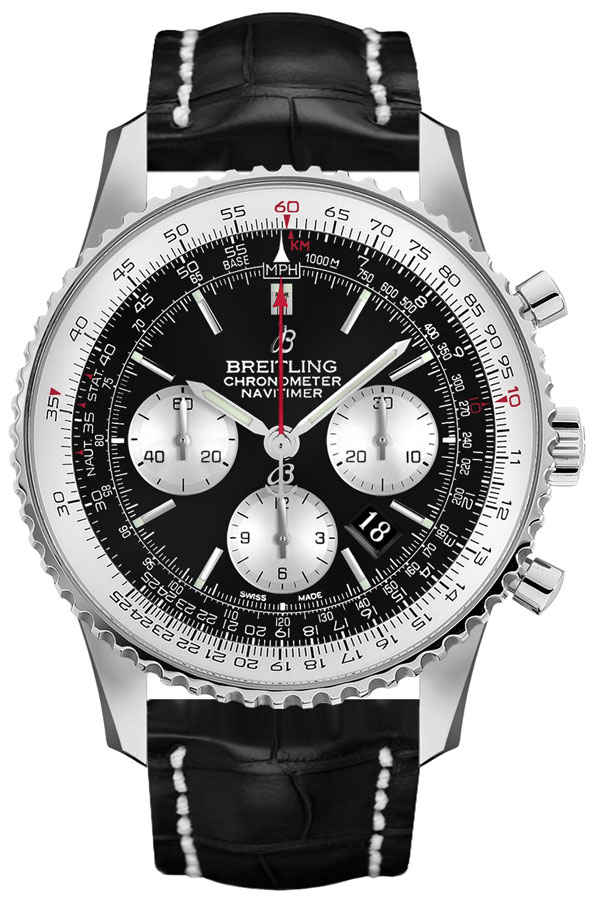 Breitling Navitimer Self winding Automatic Black Mens Watch AB0127211B1P1 