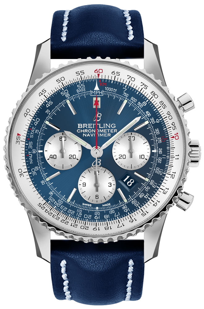 Breitling Navitimer Self winding Automatic Blue Mens Watch AB0127211C1X1 