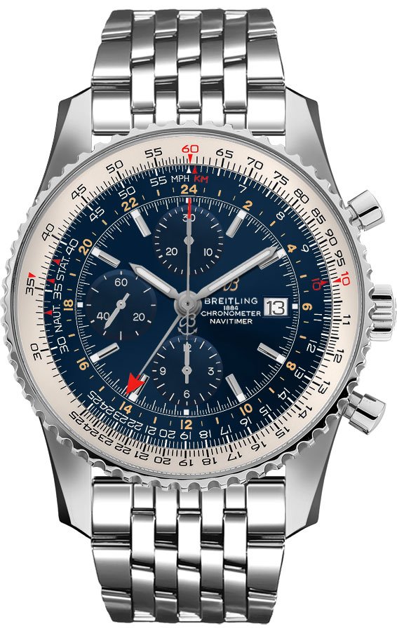 Breitling Navitimer Self winding Automatic Blue Mens Watch A24322121C2A1 