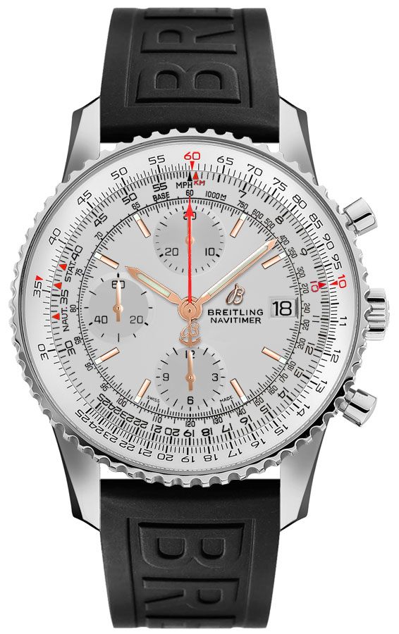 Breitling Navitimer Self winding Automatic Silver Mens Watch A1332412-G834-153S 