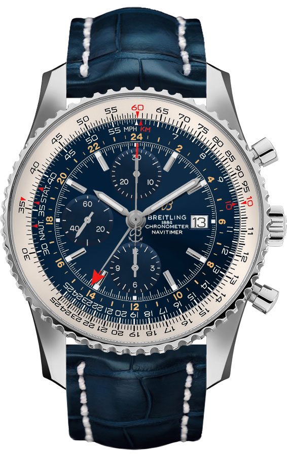 Breitling Navitimer Self winding Automatic Blue Mens Watch A24322121C2P1 