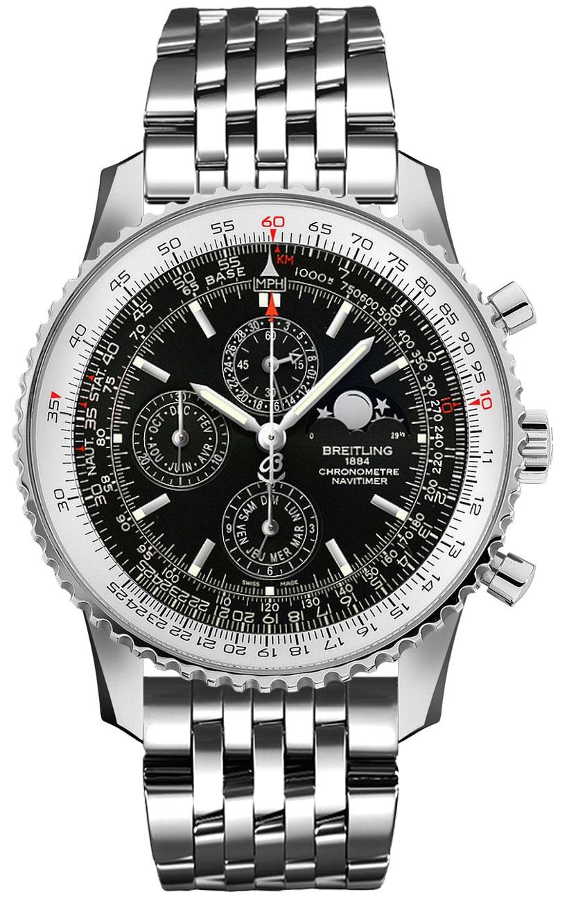 Breitling Navitimer Self winding Automatic Black Mens Watch A1937012-BA57-453A 