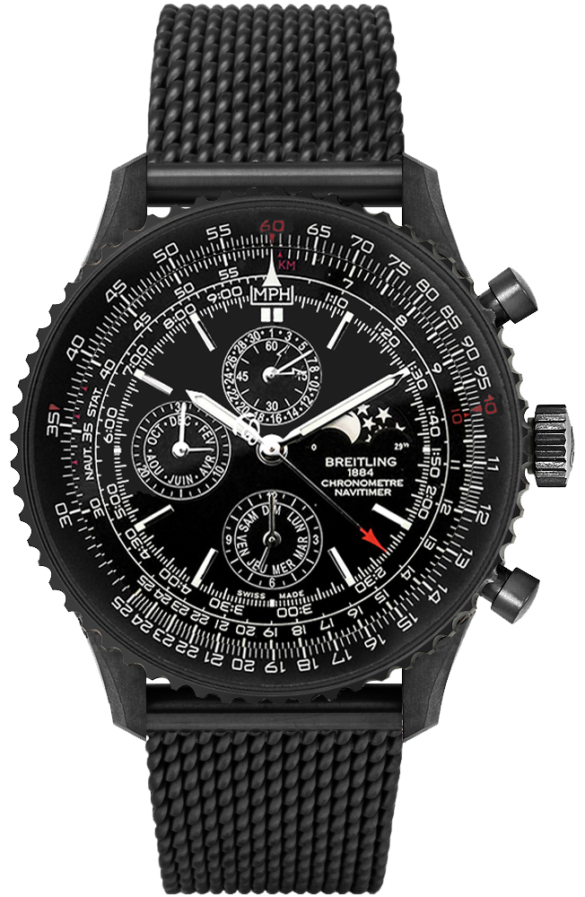Breitling Navitimer Self winding Automatic Chronometer Black Mens Watch M1938022-BD20-159M 