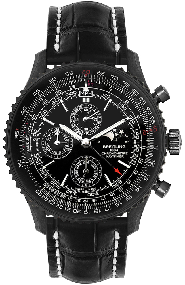 Breitling Navitimer Self winding Automatic Chronometer Black Mens Watch M1938022-BD20-760P 
