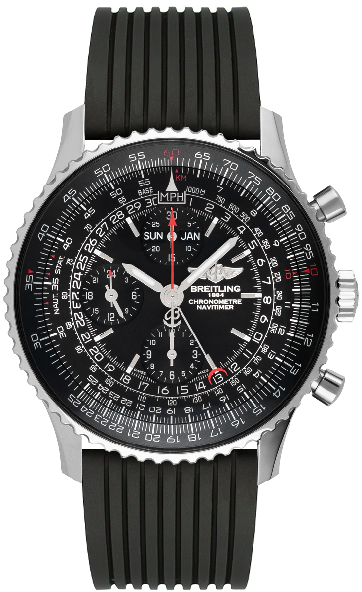 Breitling Navitimer Self winding Automatic Black Mens Watch A2135024-BE62-252S 