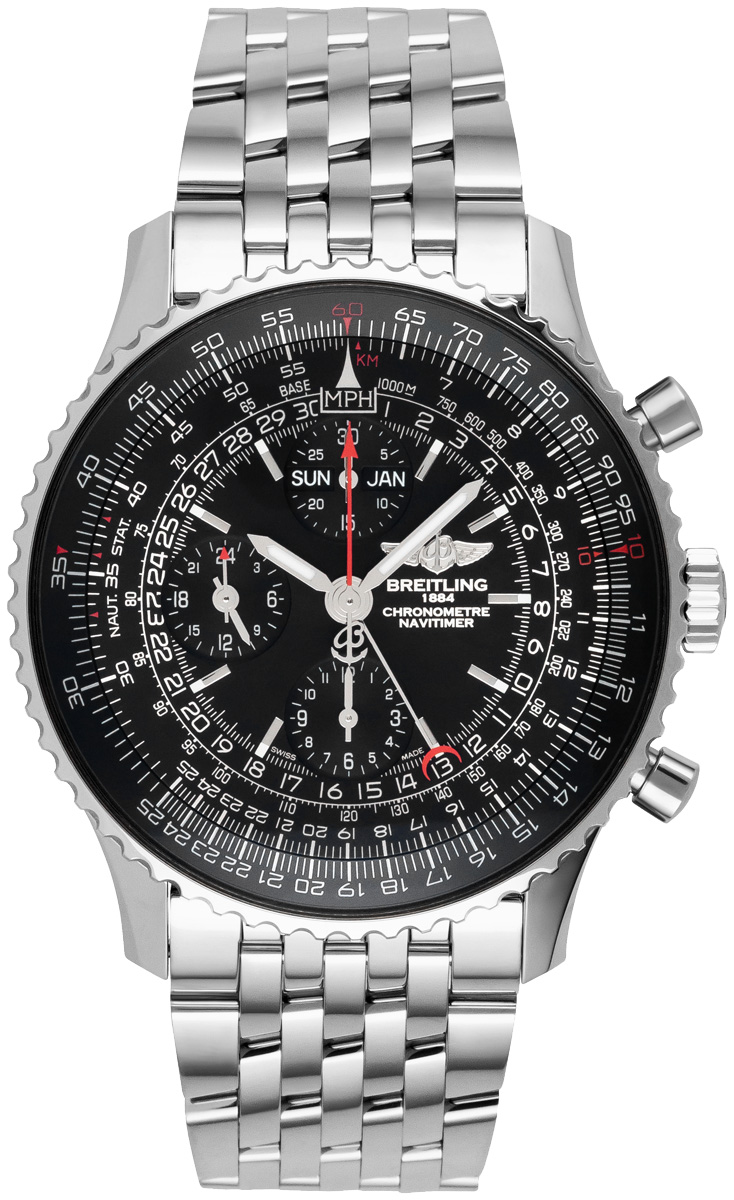 Breitling Navitimer Self winding Automatic Black Mens Watch A2135024-BE62-453A 