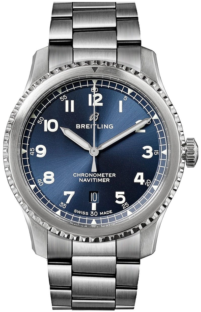 Breitling Navitimer Self winding Automatic Blue Mens Watch A17314101C1A1 