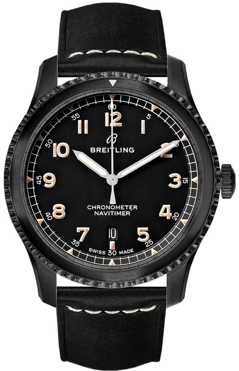 Breitling Navitimer Self winding Automatic Black Mens Watch M1731410-BG66-489X 
