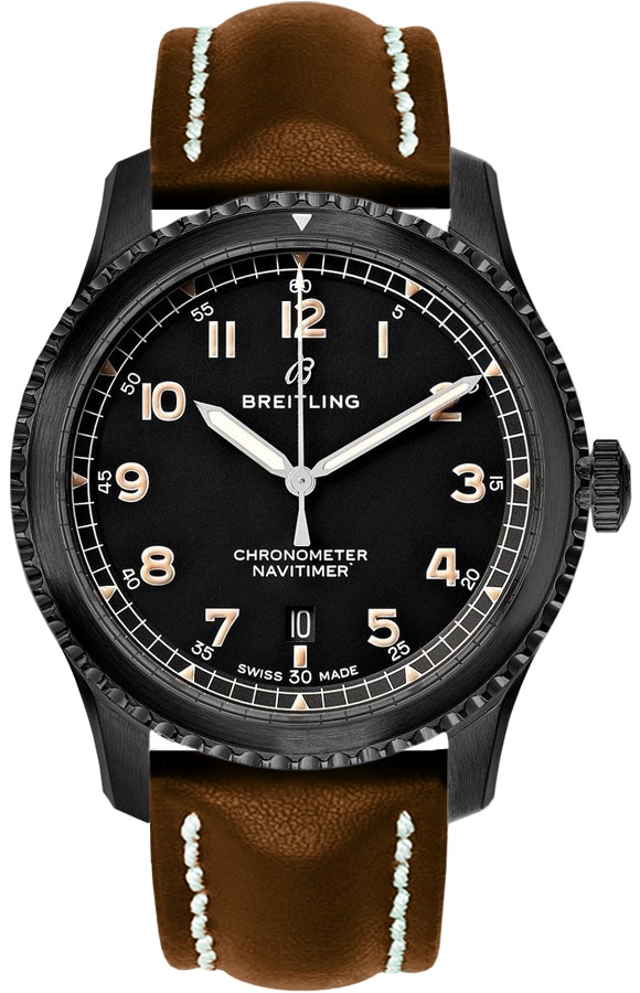 Breitling Navitimer Self winding Automatic Black Mens Watch M1731410-BG66-437X 