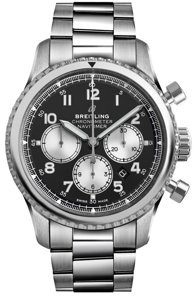 Breitling Navitimer Self winding Automatic Black Mens Watch AB0117131B1A1 