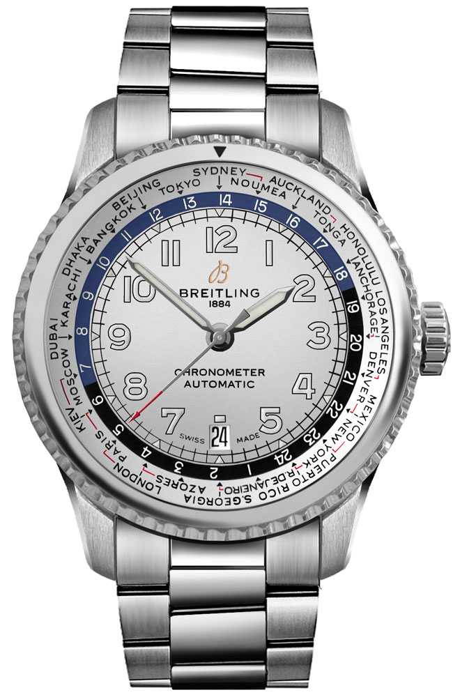 Breitling Navitimer Aviator 8 B35 Automatic Unitime 43 Steel Men's Watch AB3521U01G1A1 