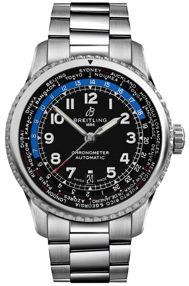 Breitling Navitimer Aviator 8 Self winding Automatic Black Mens Watch AB3521U41B1A1 