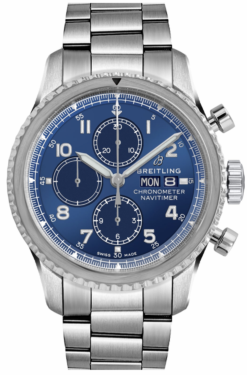 Breitling Navitimer Self winding Automatic Blue Mens Watch A13314101C1A1 