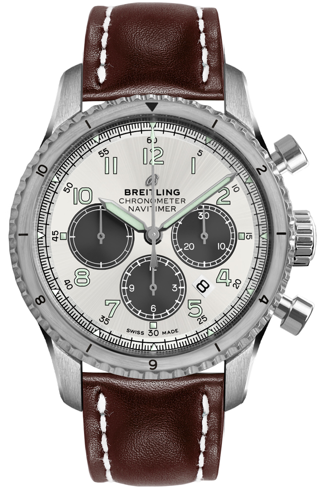 Breitling Navitimer Self winding Automatic Silver Mens Watch AB01171A1G1X1 