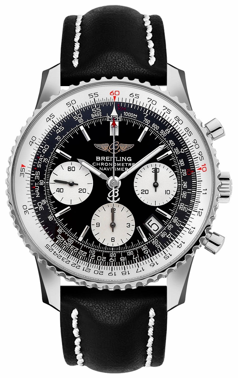 Breitling Navitimer Self winding Automatic Chronometer Black Mens Watch A2332212-B635-435X 