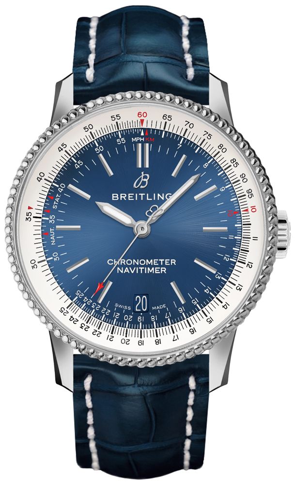 Breitling Navitimer Self winding Automatic Blue Mens Watch A17325211C1P3 