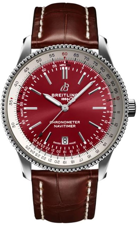 Breitling Navitimer Self Winding Automatic Red Mens Watch A173265A1K1P1 