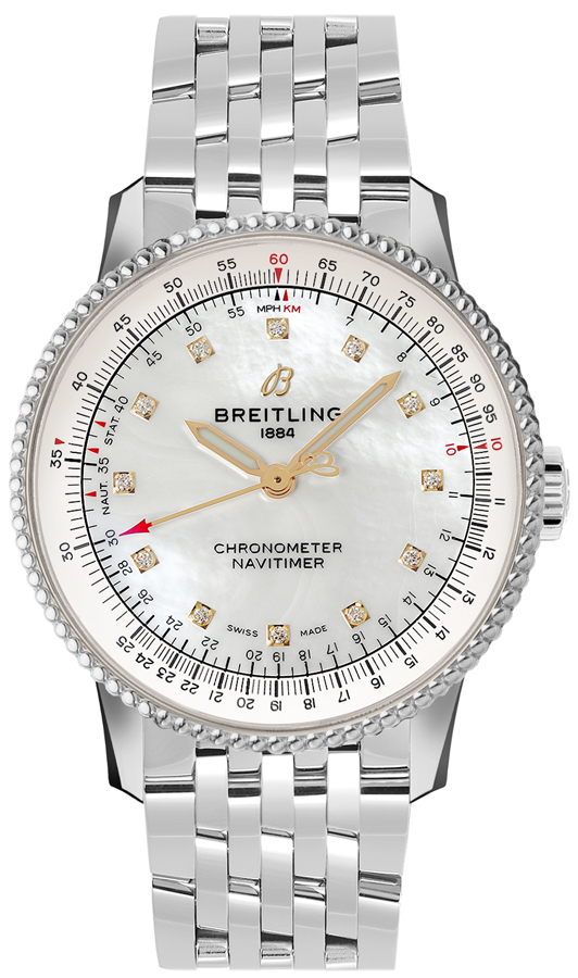 Breitling Navitimer Self winding Automatic White Mens Watch A17395211A1A1 