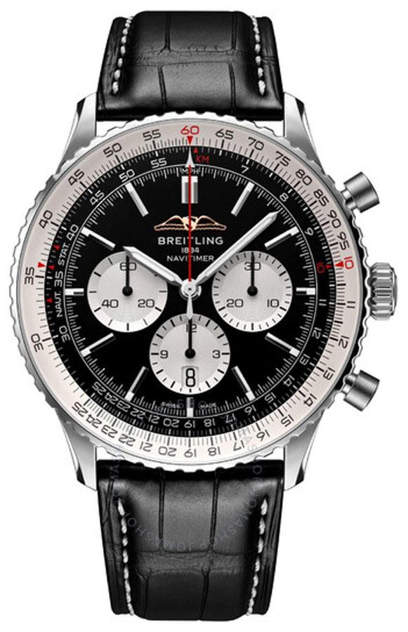 Breitling Navitimer Self winding Automatic Black Mens Watch AB0137211B1P1 