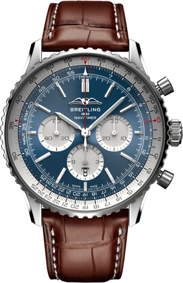 Breitling Navitimer Self Winding Automatic Blue Mens Watch AB0137211C1P1 