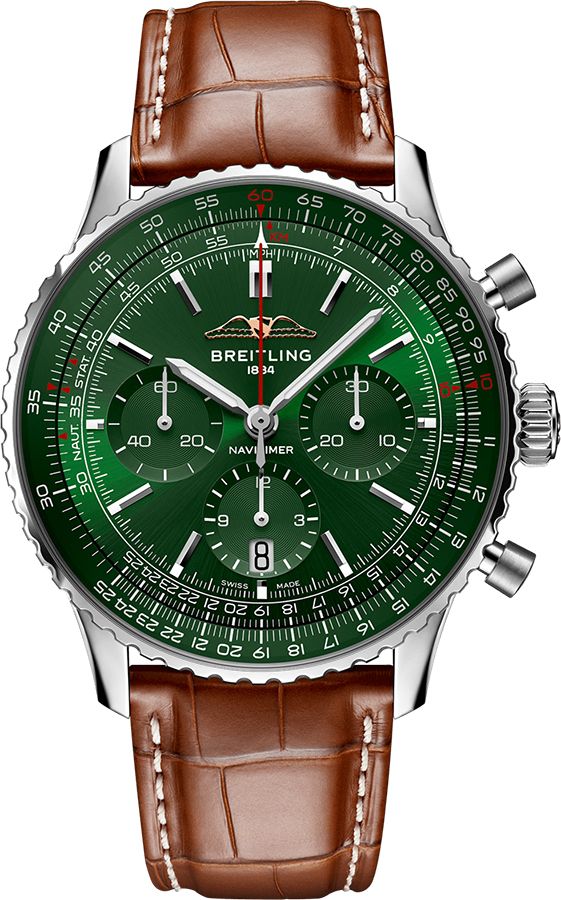Breitling Navitimer Self Winding Automatic Green Watch AB01382B1L1P1 