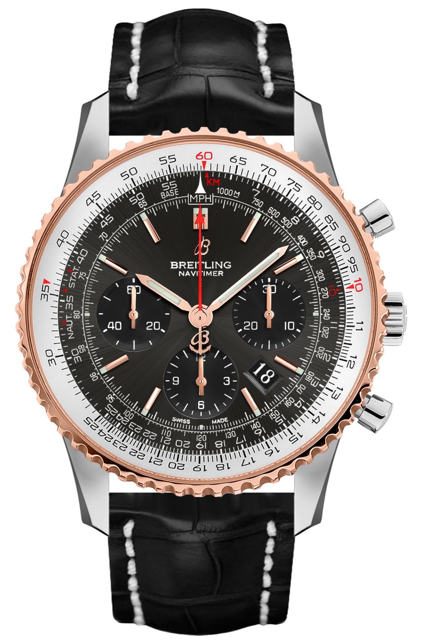 Breitling Navitimer Self winding Automatic Grey Mens Watch UB0121211F1P2 