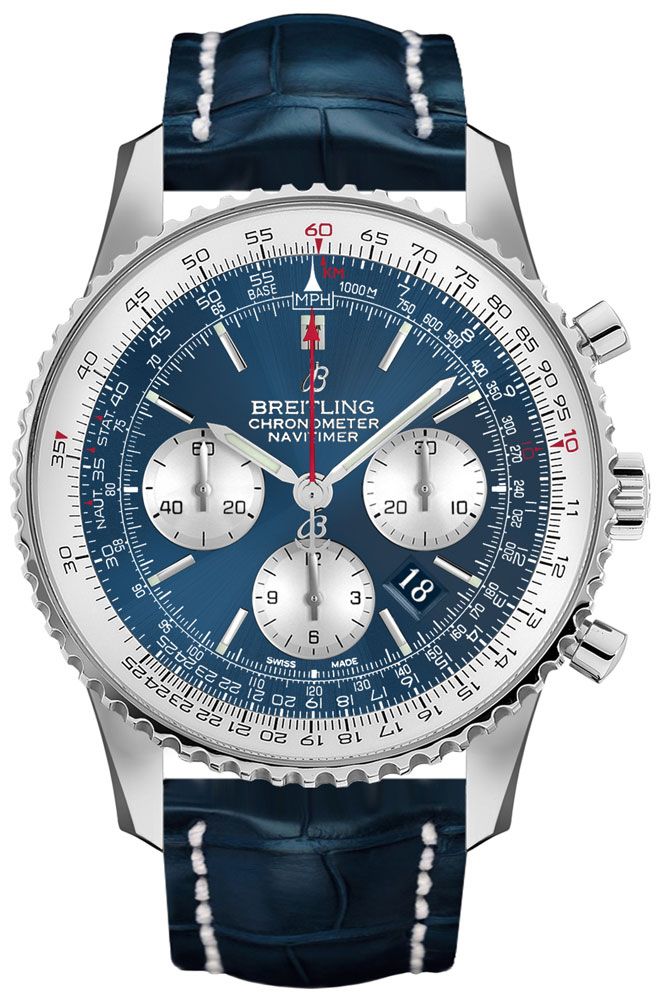 Breitling Navitimer Self winding Automatic Blue Mens Watch AB0127211C1P2 