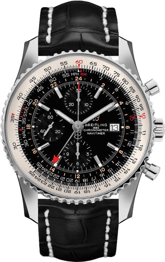 Breitling Navitimer Self winding Automatic Black Mens Watch A24322121B2P2 