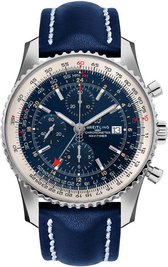 Breitling Navitimer Self winding Automatic Blue Mens Watch A24322121C2X2 