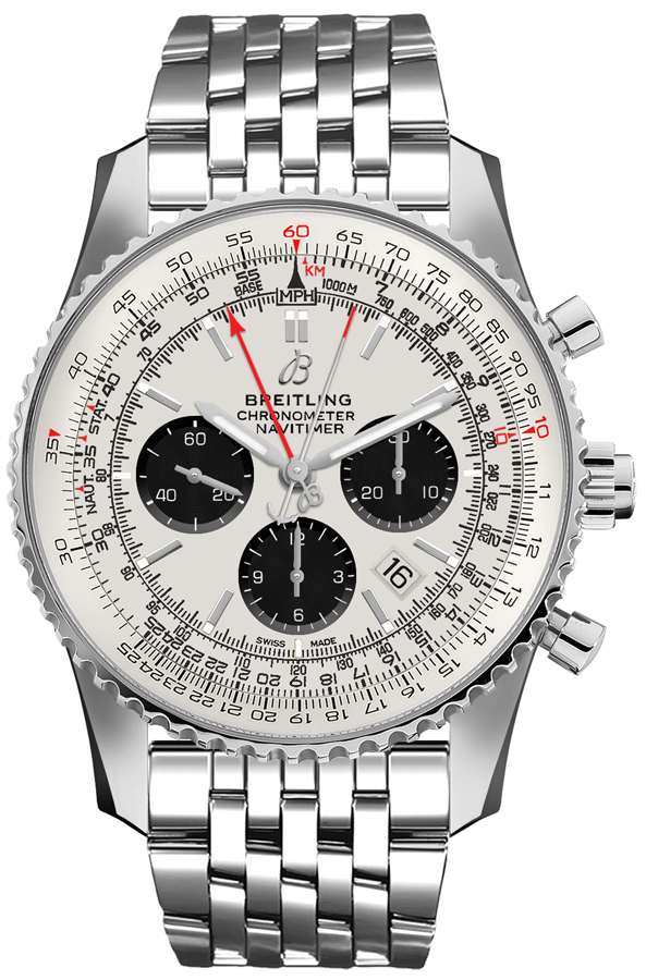 Breitling Navitimer Self winding Automatic Silver Mens Watch AB0311211G1A1 