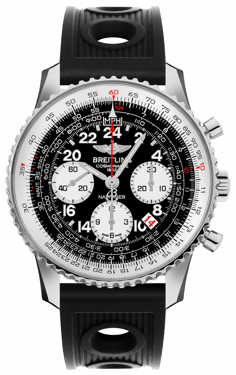 Breitling Navitimer Manual Winding Black Mens Watch AB021012-BB59-200S 