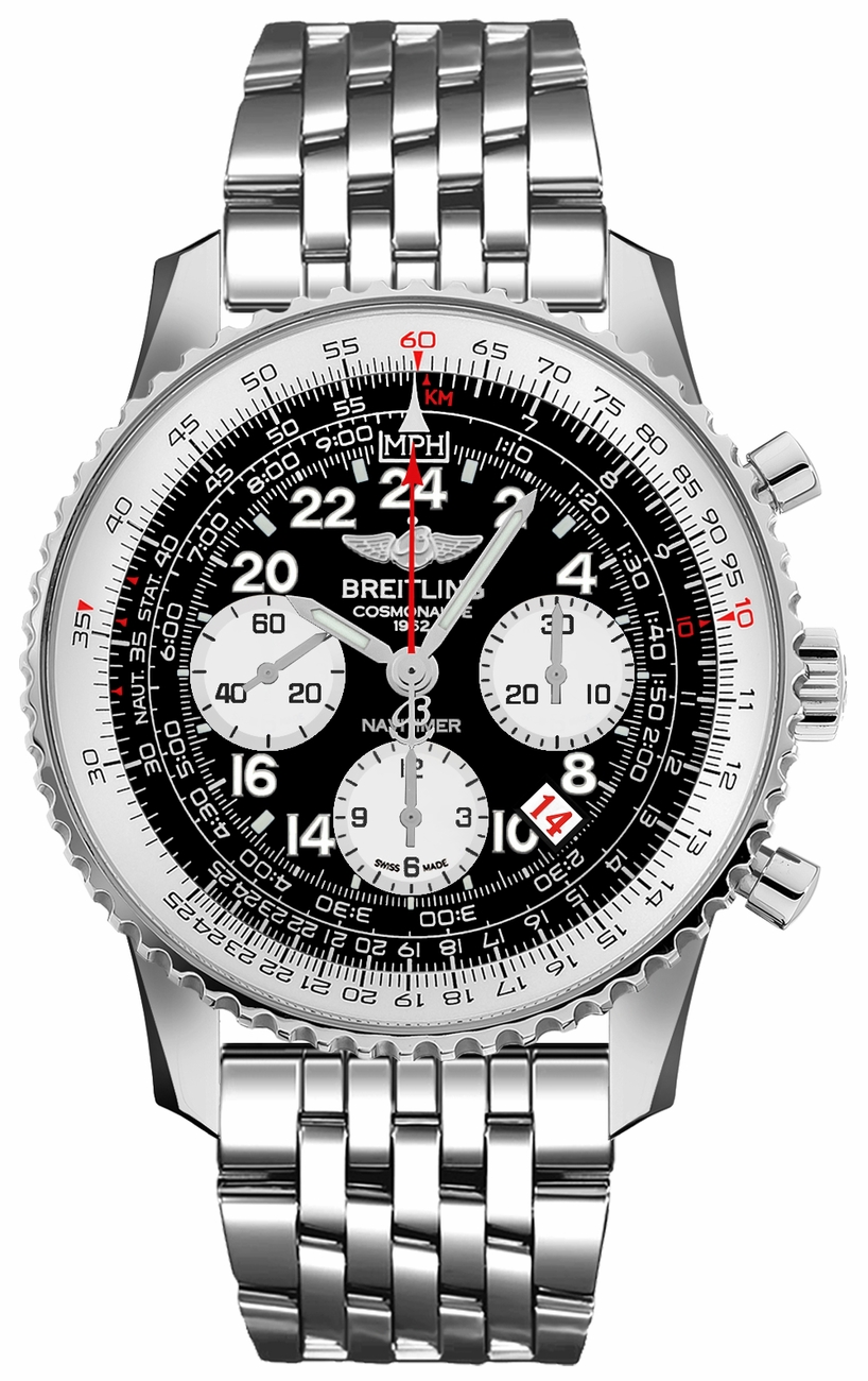 Breitling Navitimer Black Mens Watch AB021012-BB59-447A 