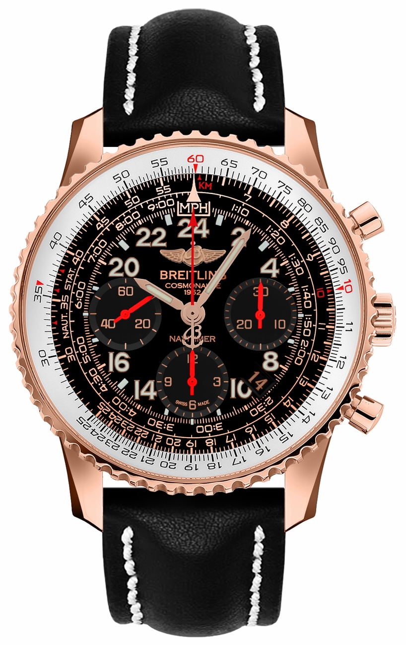 Breitling Navitimer Manual Winding Black Mens Watch RB0210B5-BC19-435X 