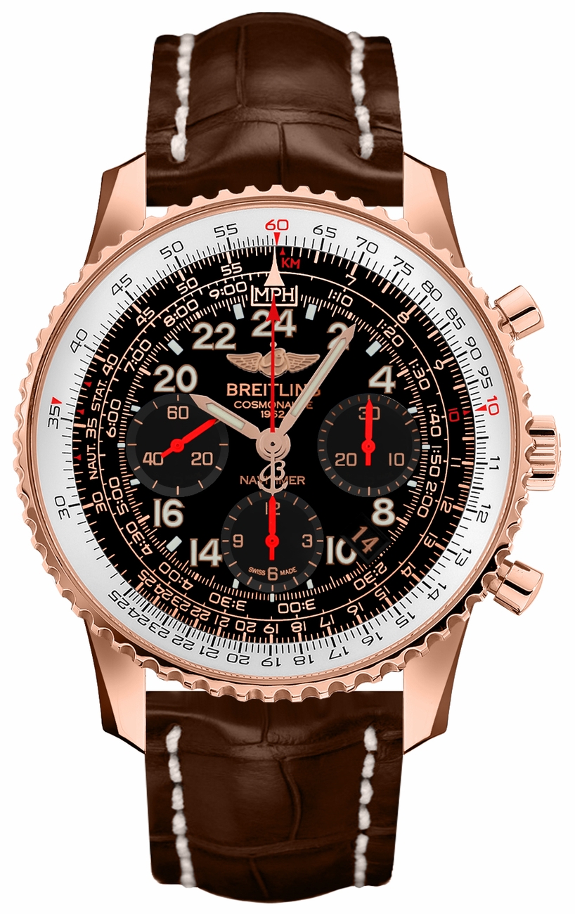 Breitling Navitimer Manual Winding Black Mens Watch RB0210B5-BC19-739P 