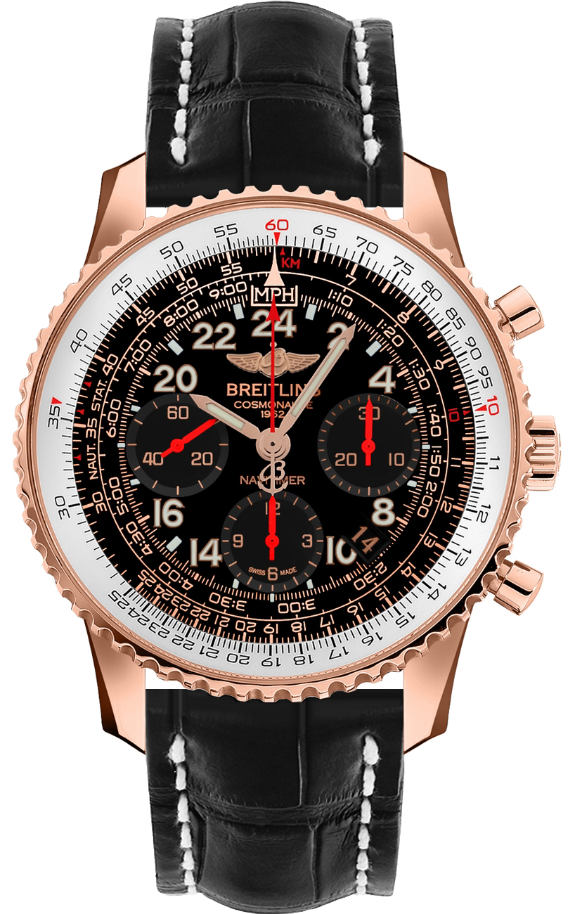 Breitling Navitimer Manual Winding Black Mens Watch RB0210B5-BC19-743P 
