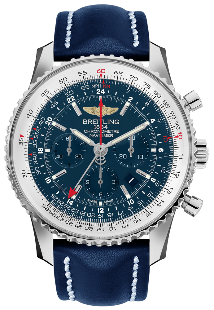 Breitling Navitimer Self winding Automatic Chronometer Blue Watch AB04411A-C937-102X 
