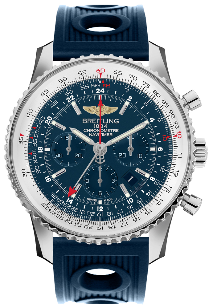 Breitling Navitimer Self winding Automatic Chronometer Blue Watch AB04411A-C937-205S 